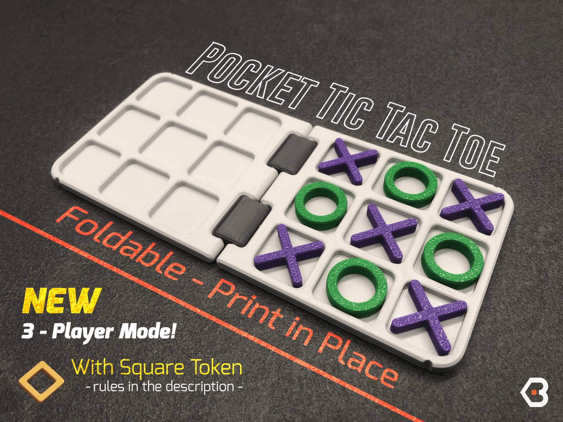 Pocket Tic Tac Toe: Fold & Play Anytime, Anywhere